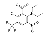 3-chloro-N,N-diethyl-2,6-dinitro-4-(trifluoromethyl)aniline 结构式