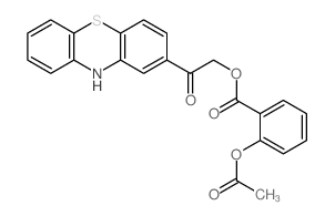 Benzoic acid, 2-(acetyloxy)-, 2-oxo-2-(10H-phenothiazin-2-yl)ethyl ester 结构式