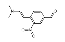 反-4-(2-二甲基氨基乙烯基)-3-硝基苯甲醛 结构式