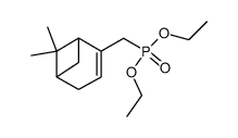 Phosphonic acid, [(6,6-dimethylbicyclo[3.1.1]hept-2-en-2-yl)methyl]-, diethyl ester, (1S)- (9CI) 结构式