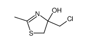 4-(氯甲基)-4,5-二氢-2-甲基-4-噻唑醇 结构式