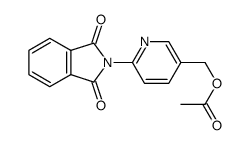 2-[5-[(Acetyloxy)methyl]-2-pyridinyl]-1H-isoindole-1,3(2H)-dione 结构式