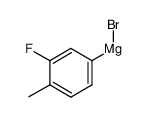 3-氟-4-甲基苯基溴化镁 结构式