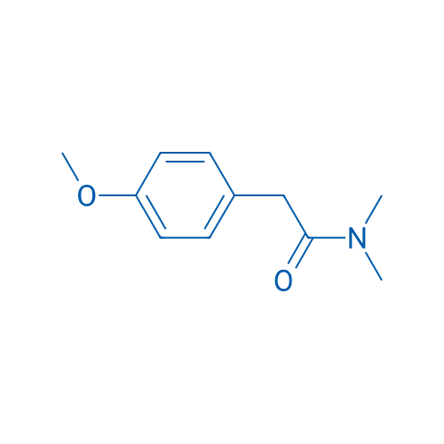 N,N-二甲基-2-(4-甲氧基苯基)-乙酰胺 结构式