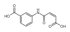 3-[(3-羧基-1-氧代-2-丙烯-1-基)氨基]苯甲酸 结构式