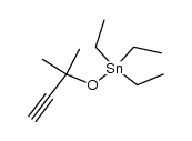Stannane, [(1,1-dimethyl-2-propyn-1-yl)oxy]triethyl- 结构式