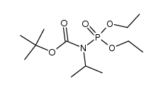 Carbamic acid, N-(diethoxyphosphinyl)-N-(1-methylethyl)-, 1,1-dimethylethyl ester 结构式