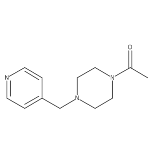 1-[4-(4-吡啶基甲基)-1-哌嗪基]乙酮 结构式
