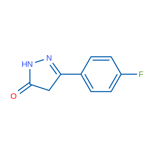 2,4-二氢-5-(4-氟苯基)-3H-吡唑-3-酮 结构式