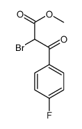 2-溴-3-(4'-氟苯基)-3-氧代丙酸甲酯 结构式