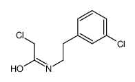 2-氯-N-[2-(3-氯苯基)乙基]乙酰胺 结构式
