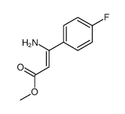 3-氨基-3-(4-氟苯基)-2-丙烯酸甲酯 结构式