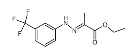 2-(3-三氟甲基苯基亚肼基)丙酸乙酯 结构式