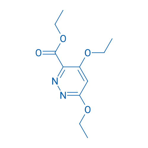3-Pyridazinecarboxylic acid, 4,6-diethoxy-, ethyl ester 结构式