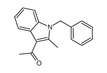 Ethanone, 1-[2-methyl-1-(phenylmethyl)-1H-indol-3-yl]- 结构式
