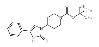 4-(2-氧代-5-苯基-1,2-二氢咪唑-3-基)哌啶-1-羧酸叔丁酯 结构式