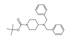 1-哌啶羧酸-4-[双(苯甲基)氨基]-1,1-二甲基乙酯 结构式