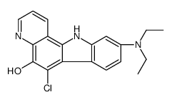 6-氯-9-(二乙氨基)-11H-吡啶并[3,2-a]咔唑-5-醇 结构式