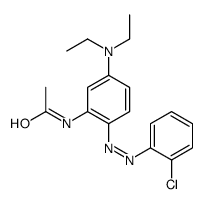 N-[2-(2-(2-氯苯基)偶氮基)-5-(二乙氨基)苯基]乙酰胺 结构式