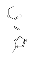 ethyl 3-(1-methylimidazol-4-yl)prop-2-enoate 结构式