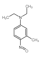 N,N-二乙基-3-甲基-4-亚硝基苯胺 结构式