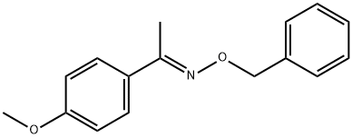 1-(4-甲氧基苯基)乙酮 O-苄基肟 (1E)- 结构式