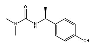 Urea, N'-[(1S)-1-(4-hydroxyphenyl)ethyl]-N,N-dimethyl- 结构式
