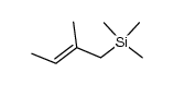 Silane, trimethyl[(2E)-2-methyl-2-buten-1-yl]- 结构式