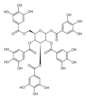 五没食子酰葡萄糖 结构式