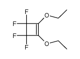1,2-二乙氧基-3,3,4,4-四氟环丁烯 结构式