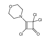 2,4,4-trichloro-3-(morpholin-4-yl)-2-cyclobuten-1-one 结构式