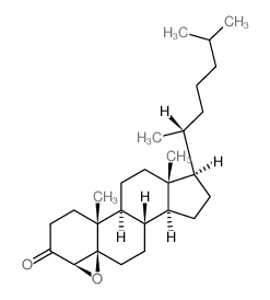 Cholestan-3-one, 4,5-epoxy-, (4β,5β)- 结构式