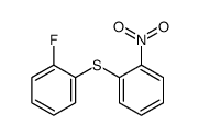1-氟-2-[(2-硝基苯基)硫代]苯 结构式