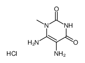 5,6-二氨基-1-甲基-2,4(1H,3H)-嘧啶二酮盐酸盐 结构式