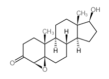 Androstan-3-one, 4,5-epoxy-17-hydroxy-, (4β,5β,17β)- 结构式