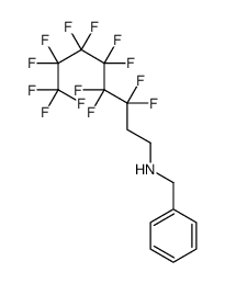 N-(3,3,4,4,5,5,6,6,7,7,8,8,8-十三氟辛基)苯甲胺 结构式