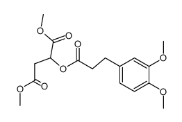 Butanedioic acid, [3-(3,4-dimethoxyphenyl)-1-oxopropoxy]-, dimethyl ester, (S)- (9CI) 结构式