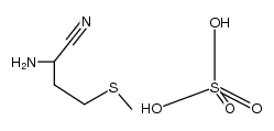 2-氨基-4-(甲硫基)丁腈硫酸盐(2:1) 结构式