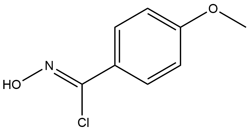 N-羟基-4-甲氧基苯甲亚胺酰氯(Z)-构型 结构式