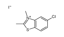 5-氯-2,3-二甲基苯并噻唑鎓碘化物 结构式