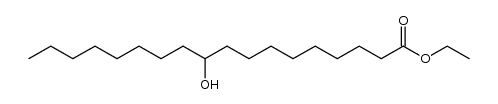 10-羟基十八烷酸乙酯 结构式