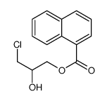 1-萘甲酸-3-氯-2-羟丙酯 结构式