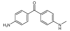 4-氨基-4'-(甲氨基)二苯甲酮 结构式