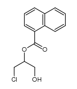 1-萘甲酸 2-氯-1-(羟甲基)乙酯 结构式