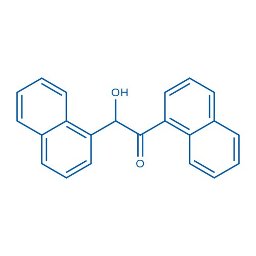 2-羟基-1,2-二(萘-1-基)乙酮 结构式