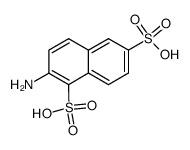 2-氨基-1,6-萘二磺酸 结构式