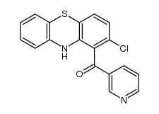 (2-Chloro-10H-phenothiazin-1-yl)-3-pyridinylmethanone 结构式