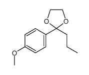 2-(4-甲氧基苯基)-2-丙基-1,3-二氧戊环 结构式