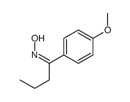 1-(4-甲氧基苯基)-1-丁酮肟 结构式