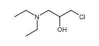 1-氯-3-二乙氨基-2-丙醇 结构式